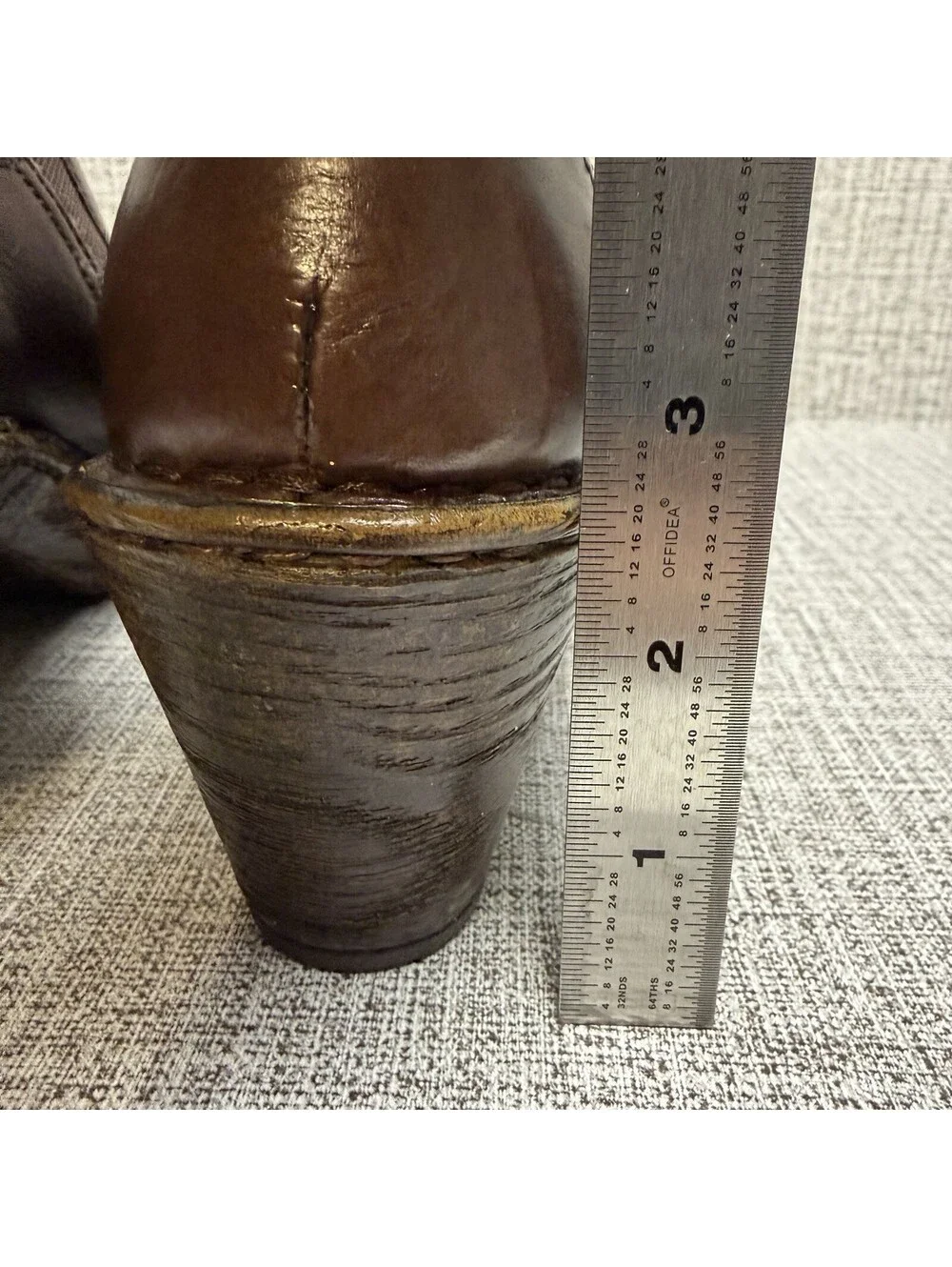 Born Shoes Womens Sz 7 M Brown Leather Madigan Mules Ankle Boots Zip Booties
